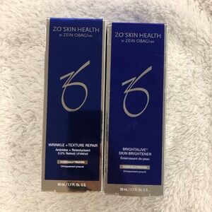 Zo Skin Health Wrinkle + Texture Repair and Brightalive Skin Brightener Set